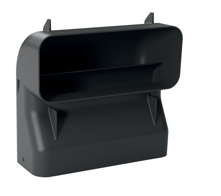 Fladkanal - Bøjning vertikal 90°, S til 60 cm dyb - Siemens HZ9VDSB4